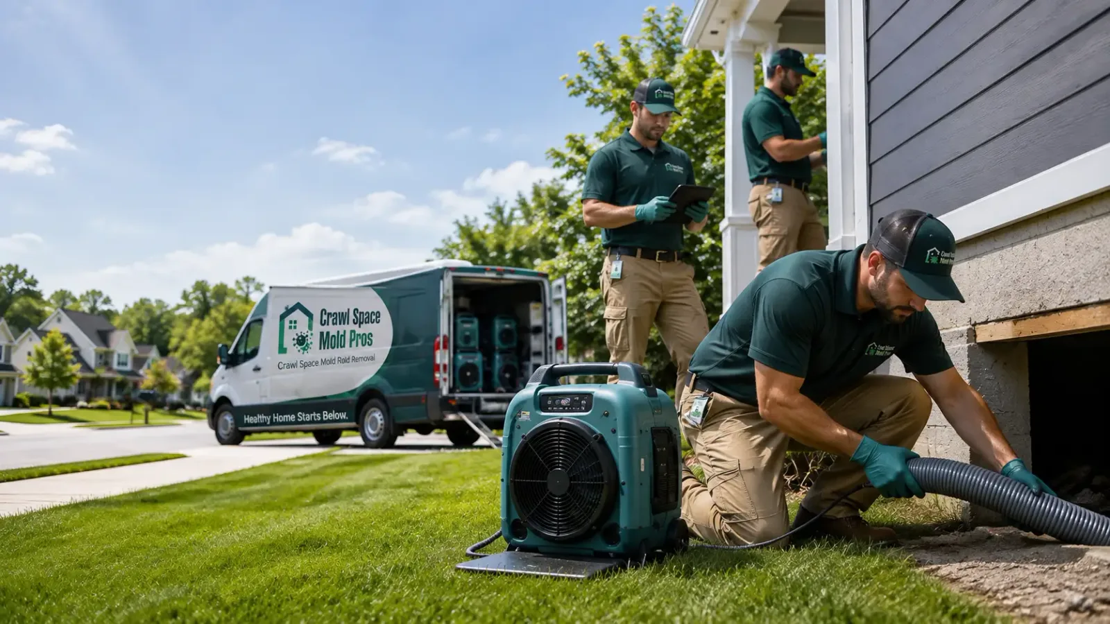 Crawl Space Mold Removal in El Granada, CA